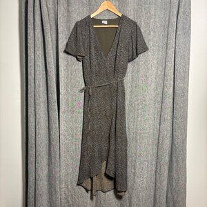 Coast Brown Wrap Dress Size S
